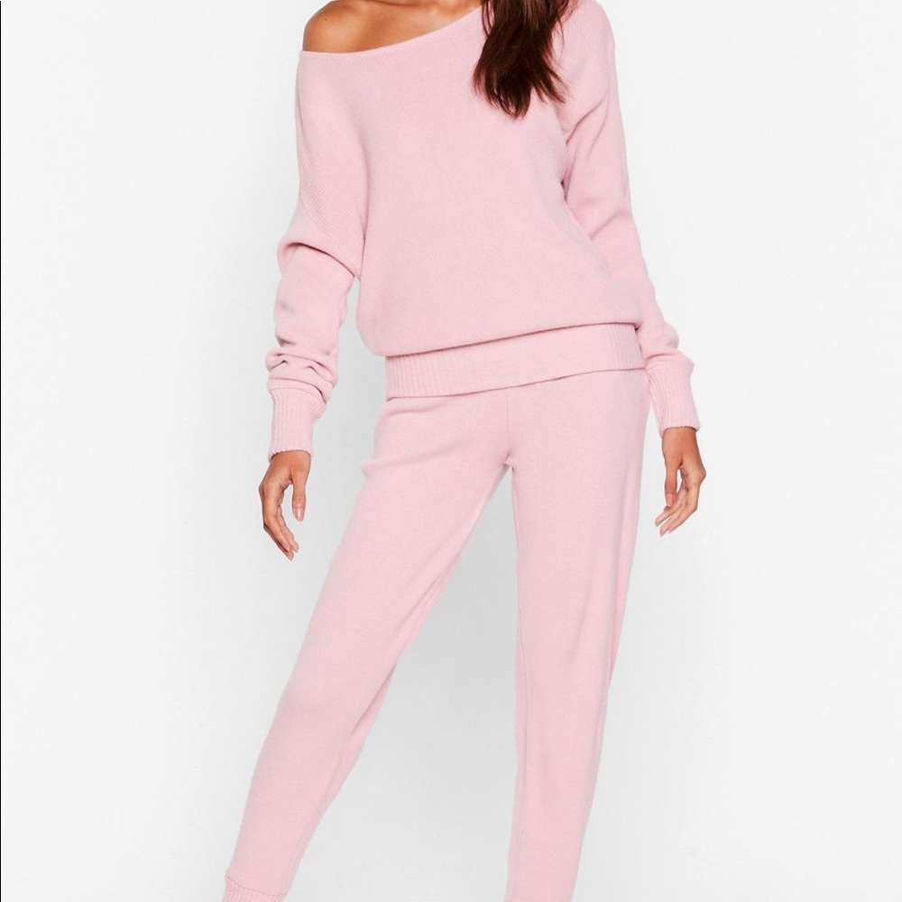 Weekend Loading Knit Sweater & Joggers Knit Set